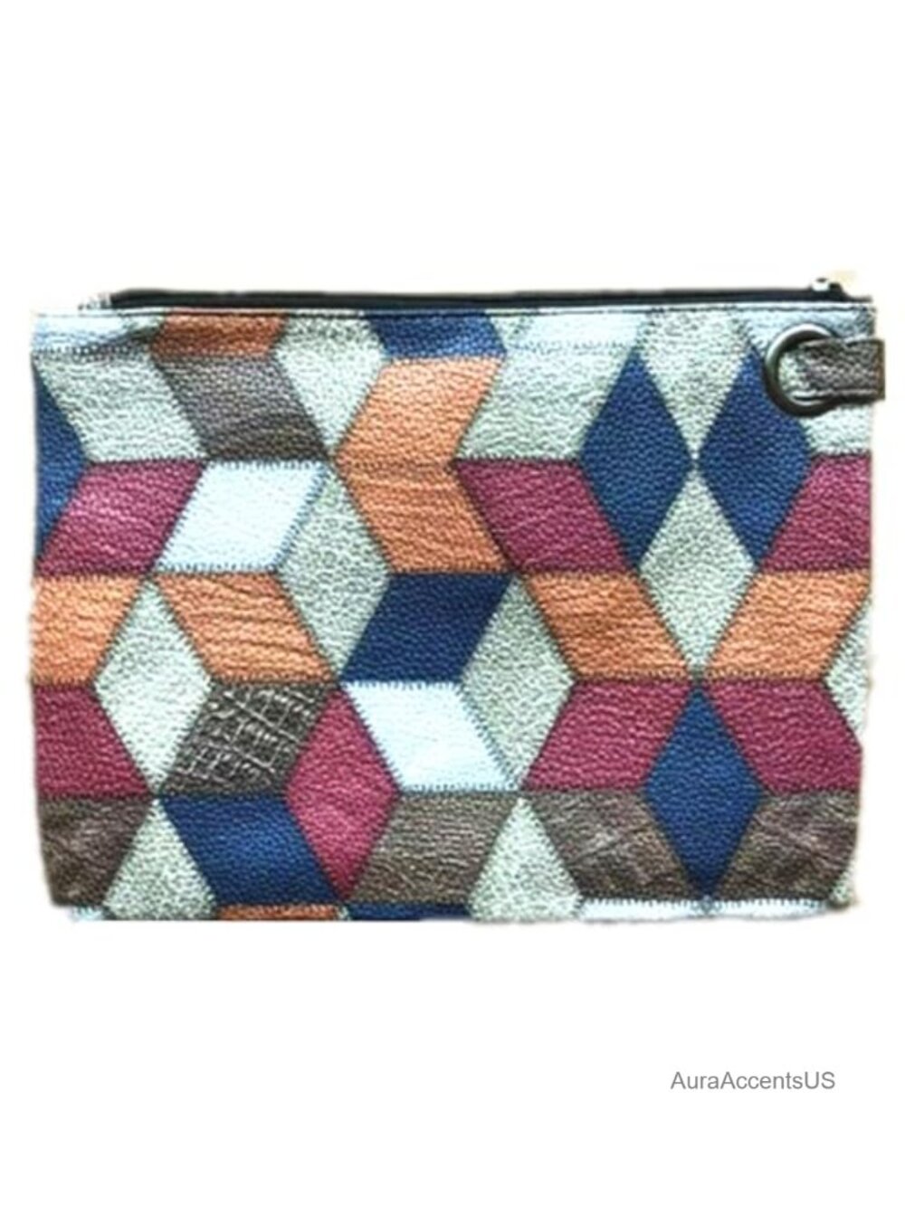 PU Leather Wristlet Clutch Evening Bag Envelope Oversize Women's Handbag